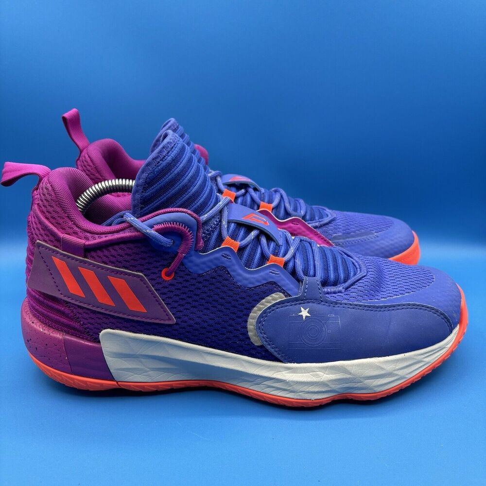 Adidas Men’s Dame 7 Extply Basketball Say Cheese Sonic Ink Size 11.5 sneakers